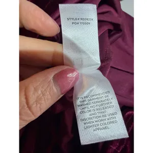 Lulus Crushing It Maxi Dress Size L Burgundy Velvet Slit Gown Old Hollywood NWT thumbnail 12