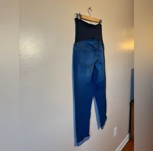SALE! A:Glow Maternity Belly Panel Cropped Jeans Size M EUC thumbnail 4