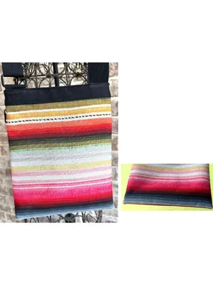 Billabong Crossbody Bag Purse Stripe Canvas Adjustable Strap Zip Close Australia thumbnail 11