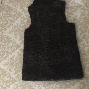 Sherpa shearling fleece teddy bear brown vest Small thumbnail 5