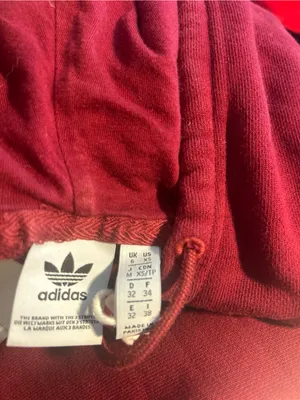 Adidas Originals Women’s Trefoil Hoodie Burgundy Maroon XS Extra Small thumbnail 3