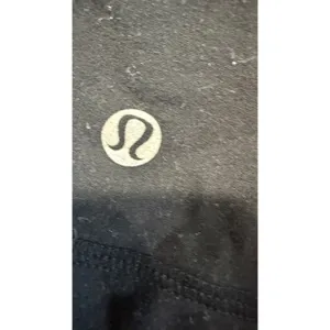 Lululemon Black Fold Over Waist Drawstring Athletic Shorts Size 4 thumbnail 5
