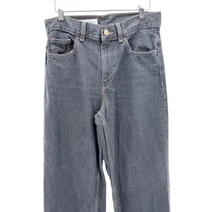 Zara Womens‎ High Rise Wide Leg Cinch Back Jeans Dark Wash Sz 6 Baggy Grunge thumbnail 2