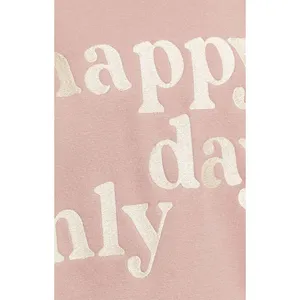 Le Lis Happy Days Only Embroidered Fleece Sweatshirt NWT S Oversized Cocoa Brown thumbnail 11