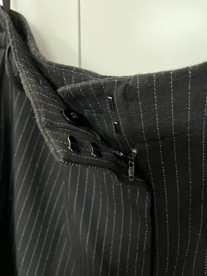 Antonio Melani Black Pinstripe Pants size 8 thumbnail 5