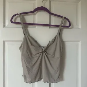 Princess Polly Light Gray Crop Top thumbnail 2