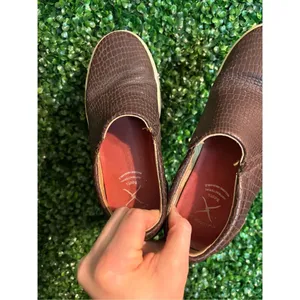 Twisted X Women’s Brown Leather Slip On Shoes Sz 6M thumbnail 5