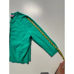 Lilly Pulitzer Cotton Green Button Down Cardigan M thumbnail 10