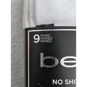Bebe Womens No Show Socks 9 Pair Pack Ruffle Trim White Pink Grey Size 4-10 NEW thumbnail 4