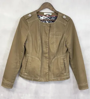 Boden Military Utility‎ Jacket Womens Size 6 Cotton Blend Indie Heritage Neutral thumbnail 1