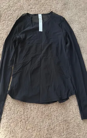 Lululemon Long Sleeve Sculpt 0 Black thumbnail 1