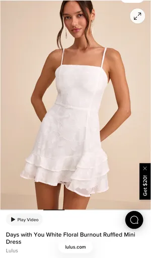 Lulus Days With You White Mini Dress thumbnail 5