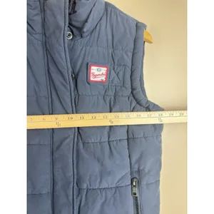 Superdry Blue Padded Gilet Women’s Size S Full Zip Casual Outdoor Vest thumbnail 13