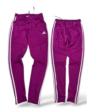 Adidas Womens Tiro 21 Track Pants Power Berry Purple White Stripes XS GQ1039 thumbnail 1