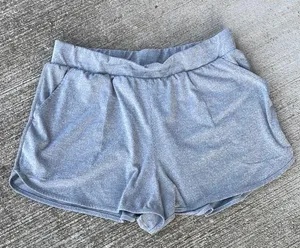 Nike Women's Gray Sweatshirt Shorts Pajamas Workout Loungewear Size 1X Dri-Fit thumbnail 1