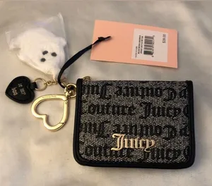 Juicy Couture Spooky Card Holder Wallet with Ghost and “be my boo” Charm thumbnail 1