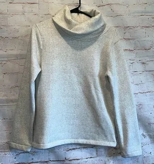 J Crew Mercantile Sweater Womens Medium Cowl Neck Plaid Cozy Funnel Neck Glen thumbnail 1