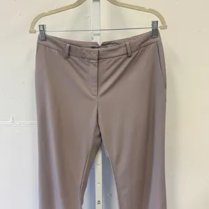 Ann Taylor Mauve Taupe Wool Blend Straight Leg Dress Pants Size 4 Career Classic thumbnail 3