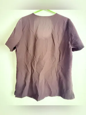 FIGS Scrub Top Women XL Black V-Neck Technical Collection FW1100 Pockets thumbnail 2