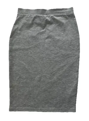 Cotton On Knit Pencil Skirt Women’s XS Gray Knee Length Corpcore Office Workwear thumbnail 1