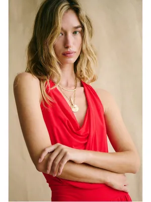 Free People Free-est Royale One-Piece Size L NWT Red Scarlet thumbnail 5