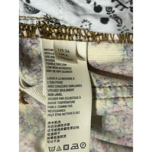 Free People We The Free Women Size 26 Sun Chaser Floral High Rise Corduroy Pants thumbnail 10