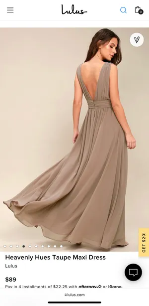 Lulus Heavenly Hues Maxi Dress - Taupe thumbnail 4