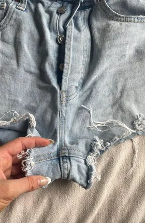 Blue Jean Shorts Size 10 thumbnail 6