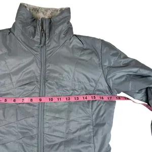Columbia Omni-Heat Grey Ripstop‎ Puffer Jacket Womens XS Full Zip Insulated Coat thumbnail 4