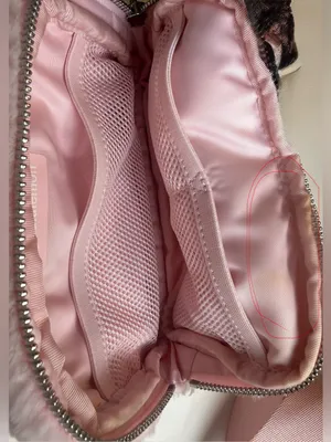 Lululemon‎ Everywhere Belt Bag 1L Plush Fleece Pink Mist Faux Fur Crossbody OS thumbnail 10