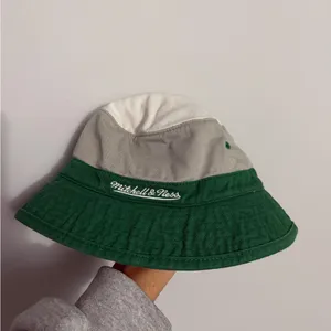 Mitchell & Ness Philadelphia Eagles Bucket Hat Throwback Hat Retro Gray Green thumbnail 3