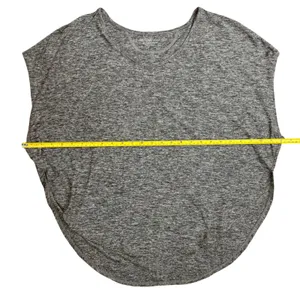 Beyond Yoga Gray Spacedye Poncho Top High‎ Low Relaxed Activewear USA Made Large thumbnail 4