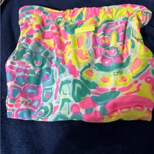 Lilly Pulitzer Cinch Drawstring Beach Sports Yoga Gym Bag Backpack. Frayed Bit thumbnail 5