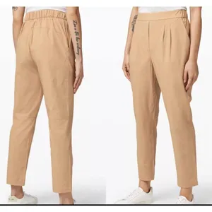 Lululemon Athletica Womens Four Way Stretch High‎ Rise Trouser Beige Size 10 NWT thumbnail 2
