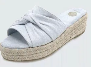 Nalho Sai Yoga Mat Platform Espadrilles Light Baby Blue Twist Comfort Sandals 6 thumbnail 2
