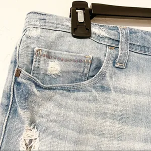 Pilcro And the Letterpress Jean Shorts Distressed Size 29 ‎ Blue Anthropologie thumbnail 11