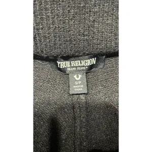 True Religion Womens Black Cable Knit Lounge Shorts Horseshoe Logo Small 4531 thumbnail 4