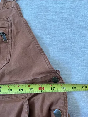 Carhartt Relaxed Fit Canvas Shortall Overalls Utility Pockets‎ Womens M thumbnail 5