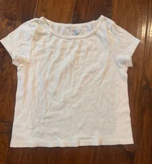 Brandy Melville White Short Sleeve Tee thumbnail 1