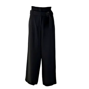 Aritzia Babaton Power Pant Paper Bag Belted Trousers Black thumbnail 3
