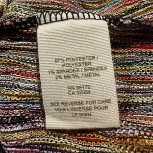 Free People Slip Dress Mini XS Spaghetti Strap Boho Festival Y2K Colorful Ribbed thumbnail 3