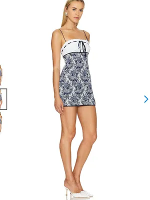 Zahra Mini Dress Revolve Blue Size M thumbnail 2