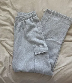 Heather Grey Cargo Sweatpants Gray thumbnail 1