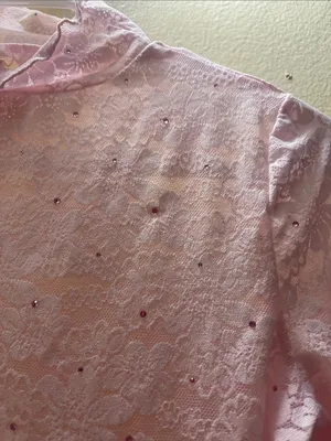 PINK Victoria's Secret Wink Pink Lace Long-Sleeve Bodysuit thumbnail 4