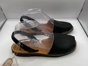 NWT Ria Menorca Open Toe Sandals Made in Spain Leather Sz37 US 6.5 Slingback F14 thumbnail 1