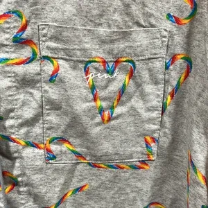 PINK VS candy cane long sleeve pajama top thumbnail 3