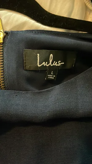 Navy Blue Lulus Dress Shift And Shout thumbnail 5