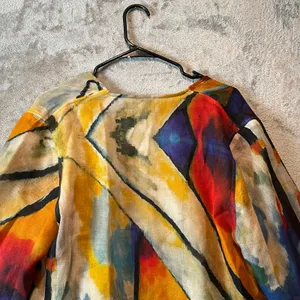 Cocoon Tao House OOAK Art‎ to Wear Open Fine Wool Lux Cardigan Size S/M thumbnail 5