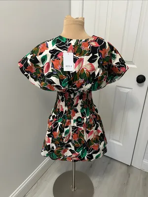 Misa Los Angeles The Della Dress In White Multi thumbnail 8