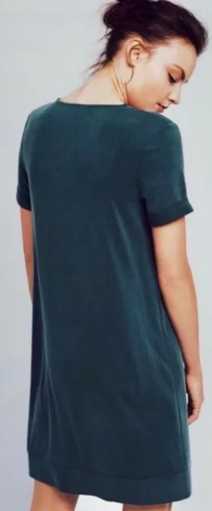 Anthropologie Dolan Tunic Dress Green Short Sleeve Soft Shift‎ XSP XS Petite thumbnail 1